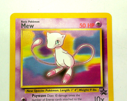 Pokemon Card 1999 BASIC MEW- BLACK STAR PROMO CARD #8 Near Mint Condition - Image 3