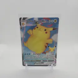 Pokemon TCG 2021 Surfing Pikachu VMAX Celebrations Holo Ultra Rare Card 009/025 - Image 1