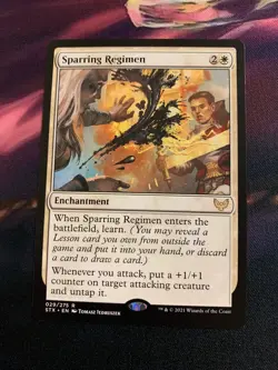 Sparring Regimen - MTG Magic Card - Strixhaven STX - Image 1