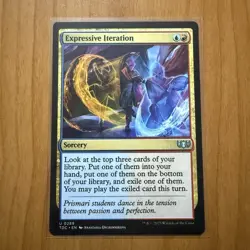 Expressive Iteration - N/M - Tarkir Dragonstorm - MTG Magic The Gathering Card - Image 1