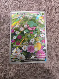 Pokemon Fomantis 085/084 Me05: Pitch Black Holo NM near mint - Image 1