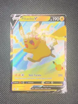 Pikachu V SWSH143 - SWSH Promo Pokemon Card - NM - Image 1