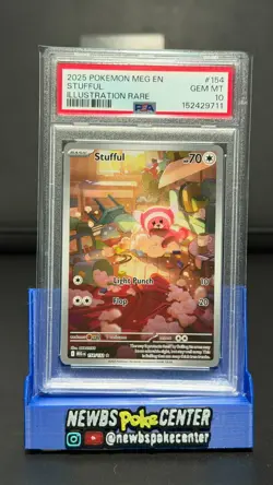 PSA 10 - Stufful - 154/132 - Mega Evolution - Pokemon TCG - Image 1