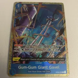 Gum-Gum Giant Gavel OP03-055 Best Selection Vol.2 - ONE PIECE Card Game English - Image 1