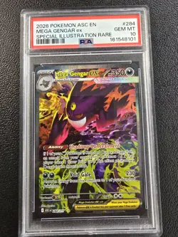 Pokemon TCG Mega Gengar ex 284/217 Me: Ascended Heroes SIR Holo PSA 10 EN - Image 1