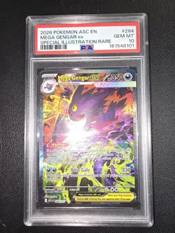 Pokemon TCG Mega Gengar ex 284/217 Me: Ascended Heroes SIR Holo PSA 10 EN - Image 2