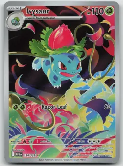 Pokemon TCG Ivysaur 134/132 Mega Evolution Illustration Rare NM - Image 1
