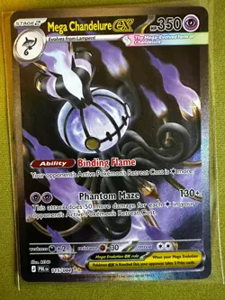 Mega Chandelure ex SIR 115/084 Pitch Black English NM - Image 1