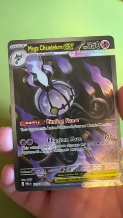 Mega Chandelure ex SIR 115/084 Pitch Black English NM - Image 2