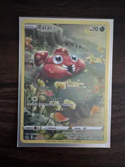 Pokemon TCG Paras Crown Zenith: Galarian Gallery Holo Rare Card GG32/GG70 - Image 1