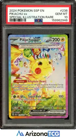 Pokemon 2024 Pikachu ex 238/191 SIR Surging Sparks GEM MINT PSA 10 - Image 1