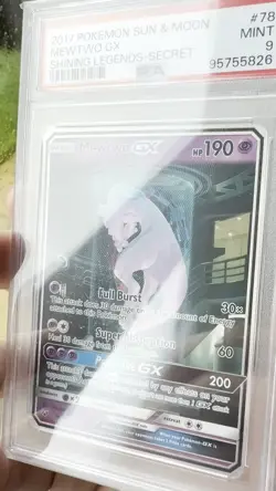 PSA 9 Mewtwo GX 78/73 SECRET RARE Mewtube SM Shining Legends Pokemon Card MINT - Image 2