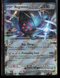 Registeel ex 145/217 Double Rare Ascended Heroes Pokemon Holo Near Mint - Image 1
