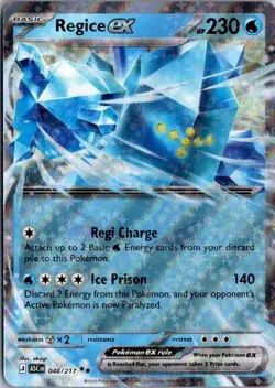 Regice ex 048/217 Double Rare - Pokemon TCG Ascended Heroes - NM - Image 1