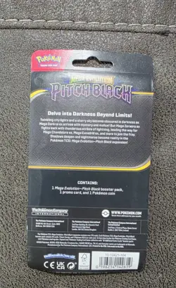 Pokemon TCG Mega Evolution—Pitch Black Booster Pack 10ct English Slowpoke Promo - Image 3