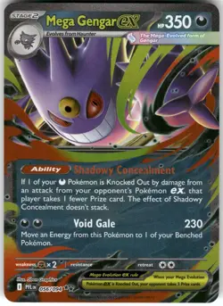 Mega Gengar ex 056/094 Double Rare Phantasmal Flames Pokemon Holo Near Mint - Image 1