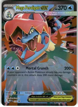 Mega Feraligatr ex 036 Holo Promo ME: Mega Evolution Promo Pokemon Near Mint - Image 1