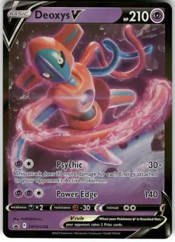 Deoxys V SWSH266 Holo Promo Sword & Shield Promo Pokemon Lightly Played - Image 1
