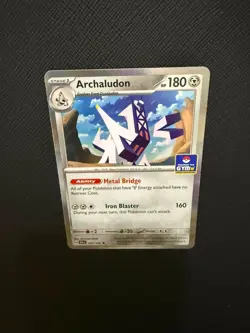 Pokemon Asia Exclusive Archaludon Gym Promo Stamped 107/142 - Image 1