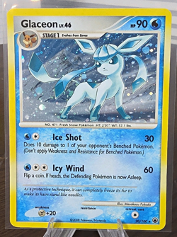 Glaceon Majestic Dawn Holo Rare 20/100 2008 English 90 HP Pokemon TCG - Image 1