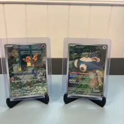 Pokemon TCG Scarlet & Violet Promo Holo Snorlax SVP 051 Charmander SVP 044 - Image 1