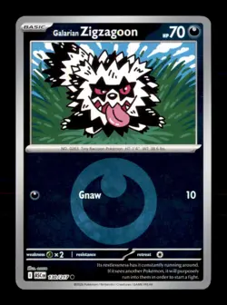 Galarian Zigzagoon Energy Symbol 130/217 Ascended Heroes Pokemon Reverse Holo NM - Image 1