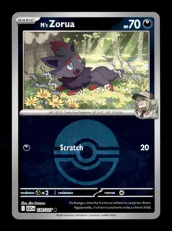 N's Zorua (Poke Ball) 136/217 Common Ascended Heroes Pokemon Reverse Holo NM - Image 1