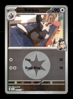 Larry's Staravia (Energy Symbol 169/217 Ascended Heroes Pokemon Reverse Holo NM - Image 1