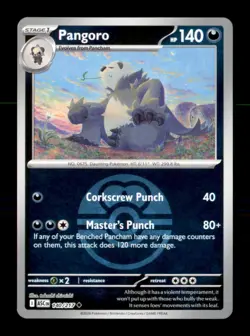 Pangoro (Love Ball) 140/217 Uncommon Ascended Heroes Pokemon Reverse Holo NM - Image 1