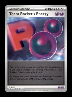 Team Rocket's Energy 217/217 Uncommon Ascended Heroes Pokemon Reverse Holo NM - Image 1