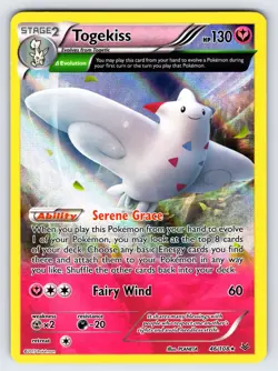 Togekiss 46/108 2015 XY Roaring Skies Pokemon Card TCG Reverse Holo Rare Nm/Vlp - Image 1