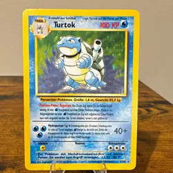WoTC Turtok (Blastoise) 2/102 Base Set Holo Rare Ger 100 HP 1999 - Image 1