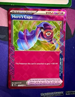 The Pokemon Company Hero's Cape SV05 Temporal Forces 152/162 ACE SPEC Holo EN - Image 1