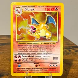 WoTC Glurak (Charizard) 4/102 Base Set Holo Rare German 1999 - Image 1