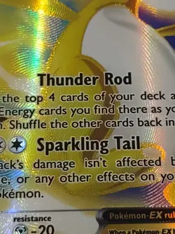 POKEMON Ampharos EX (87 Full Art) #87/98 Holo XY - Ancient Origins - Image 2