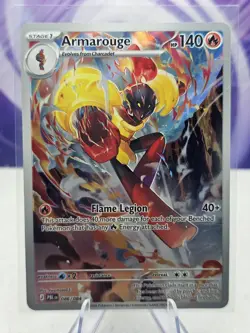 Armarouge 086/084 Pitch Black Illustration Rare Pokemon TCG NM - Image 1