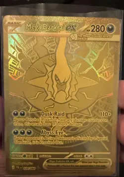 MEGA DARKRAI EX 120/084 MEGA HYPER RARE PITCH BLACK POKEMON HOLO NEAR MINT - Image 2