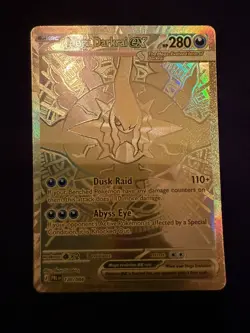 MEGA DARKRAI EX 120/084 MEGA HYPER RARE PITCH BLACK POKEMON HOLO NEAR MINT - Image 4