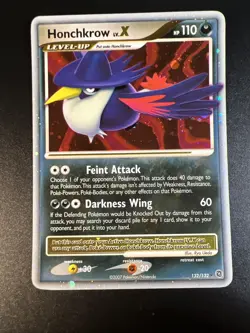 Honchkrow LV.X 132/132 | 2007 Pokemon Secret Wonders Holo LP Near Mint - Image 1