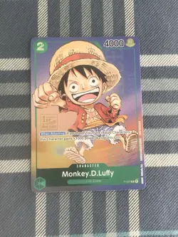 Monkey D Luffy P-037 1st Anniversary Tournament Promo Holo One Piece Card Englis - Image 1