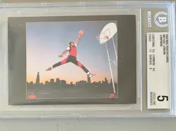 1994 Michael Jordan Upper Deck Nike Poster Card - BGS 5 - Image 1