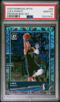 2020-21 Donruss Optic Luka Doncic Premium Box Set /249 #86 PSA 10 - Image 1