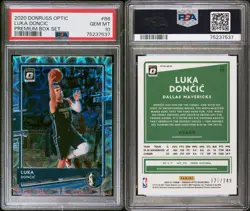 2020-21 Donruss Optic Luka Doncic Premium Box Set /249 #86 PSA 10 - Image 3