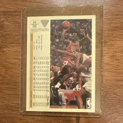 Upper Deck 1991-92 Michael Jordan Chicago Bulls #44 Base Set Basketball Card - Image 2