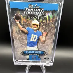 Wild Card Justin Herbert Los Angeles Chargers 2026 Kanji FMKFBK1-JH 1/1 - Image 2
