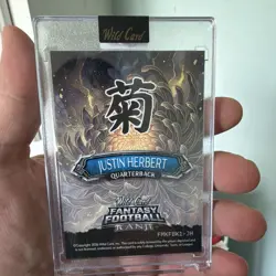 Wild Card Justin Herbert Los Angeles Chargers 2026 Kanji FMKFBK1-JH 1/1 - Image 3