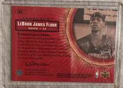 Upper Deck 2003-04 Hardcourt LeBron James Floor Rookie Relic #LB3 Cavaliers - Image 2