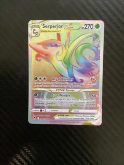 Serperior VSTAR - 196/195 - Pokemon Silver Tempest Secret Rare Card NM - Image 1