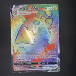 Rainbow Morpeko VMAX (Secret) 204/202 Swsh01: Sword & Shield Holo Card English - Image 1