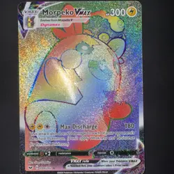 Rainbow Morpeko VMAX (Secret) 204/202 Swsh01: Sword & Shield Holo Card English - Image 4
